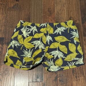 Tommy Bahama Navy and Yellow Floral Men’s Shorts